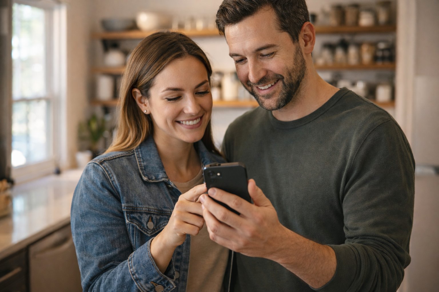 Couple using StowSnap together
